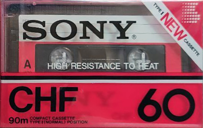 Compact Cassette Sony CHF 60 Type I Normal 1982 USA