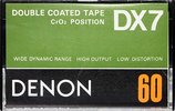 Compact Cassette Denon DX7 60 Type II Chrome 1978 Japan