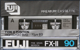 Compact Cassette Fuji FX-II 90 Type II Chrome 1980 Europe, North America