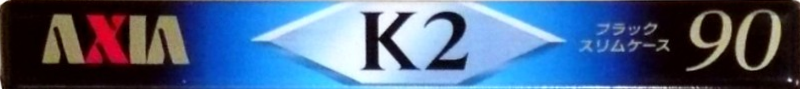 Compact Cassette AXIA K2 90 "K2C 90" Type II Chrome 1997 Japan
