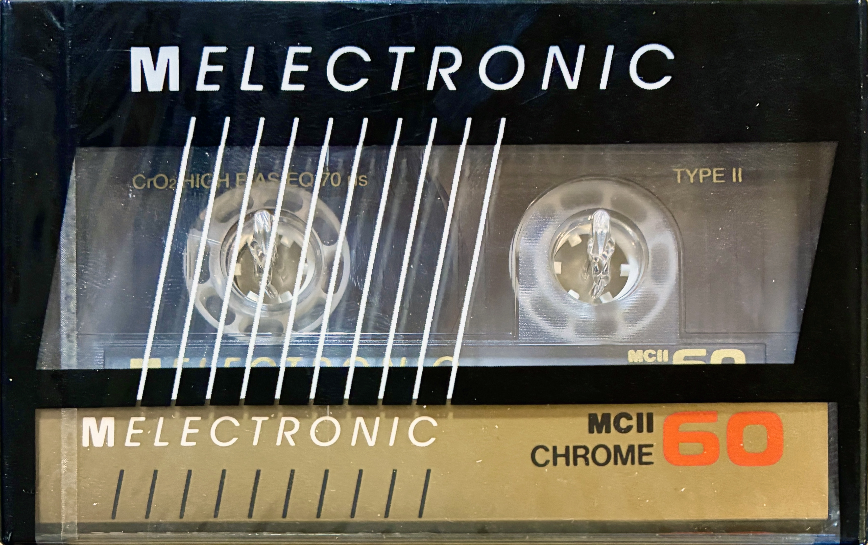 Compact Cassette Melectronic MC II 60 Type II Chrome 1987 Switzerland