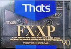 Compact Cassette Thats FX-XP 90 Type I Normal 1991 Japan