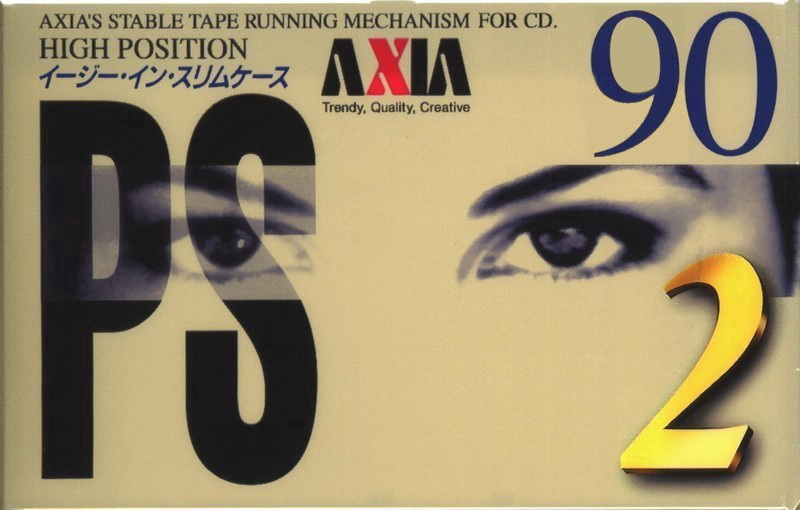 Compact Cassette AXIA PS-II / PS-2 90 "PS2G 90" Type II Chrome 1995 Japan