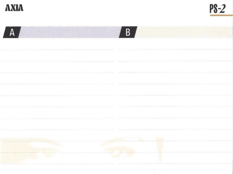 Compact Cassette AXIA PS-II / PS-2 90 "PS2G 90" Type II Chrome 1995 Japan