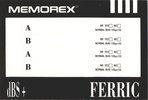 Compact Cassette Memorex dBS+ 60 Type I Normal 1991 Europe