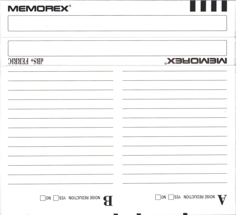 Compact Cassette Memorex dBS+ 60 Type I Normal 1991 Europe