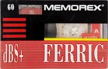 Compact Cassette Memorex dBS+ 60 Type I Normal 1991 Europe