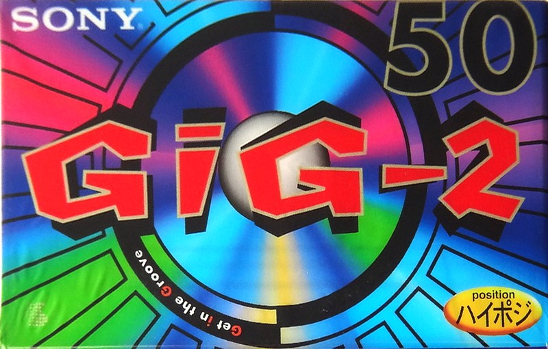 Compact Cassette Sony GIG-2 50 "C-50GIG2" Type II Chrome 1995 Japan