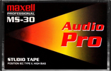Compact Cassette Maxell MS Audio Pro 30 Type II Chrome 1997 Japan