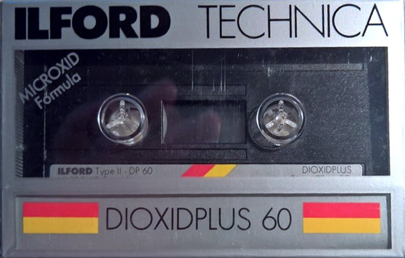 Compact Cassette Ilford DP 60 "Dioxidplus" Type II Chrome 1988 Europe