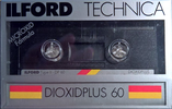 Compact Cassette Ilford DP 60 "Dioxidplus" Type II Chrome 1988 Europe