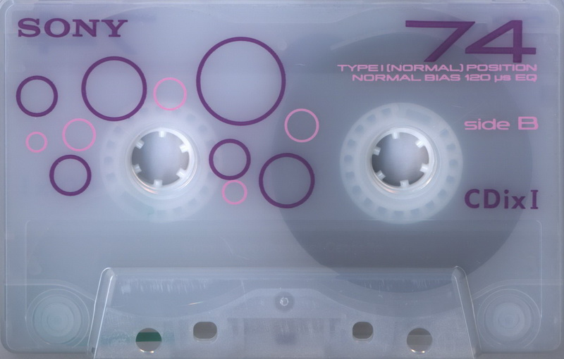 Compact Cassette Sony CDix I 74 "C74CDX1L" Type I Normal 2001 Japan