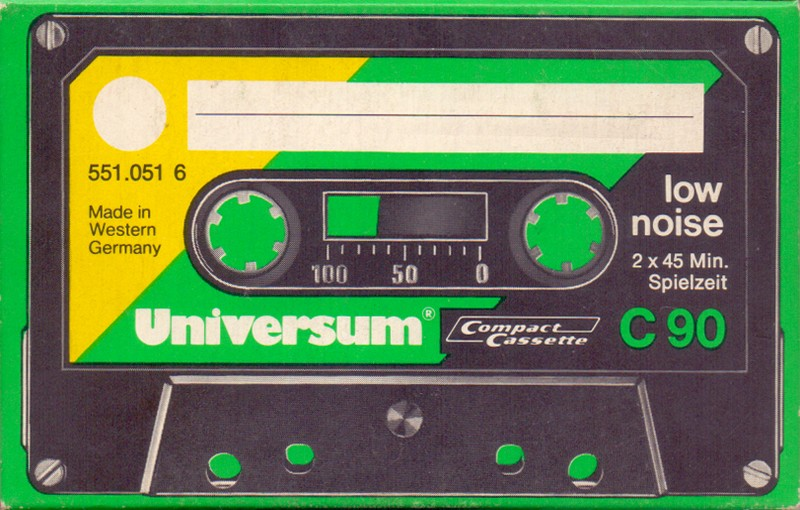 Compact Cassette Universum 90 Type I Normal 1974 Germany