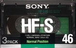 3 pack Sony HF-S 46 Type I Normal 1988 Japan