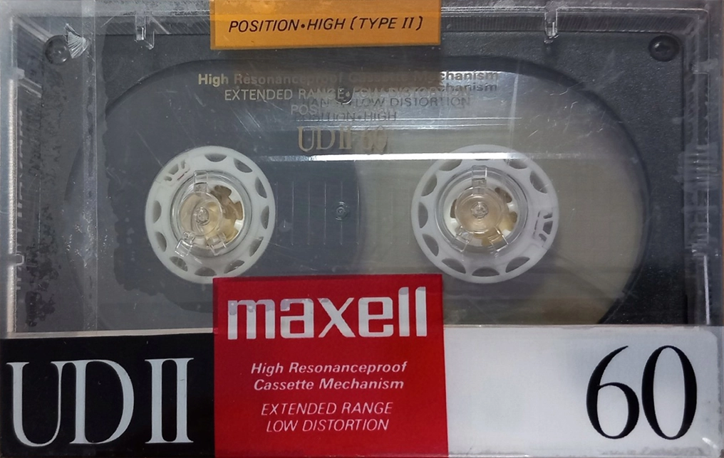 Compact Cassette Maxell UDII / UD2 60 Type II Chrome 1988 Japan