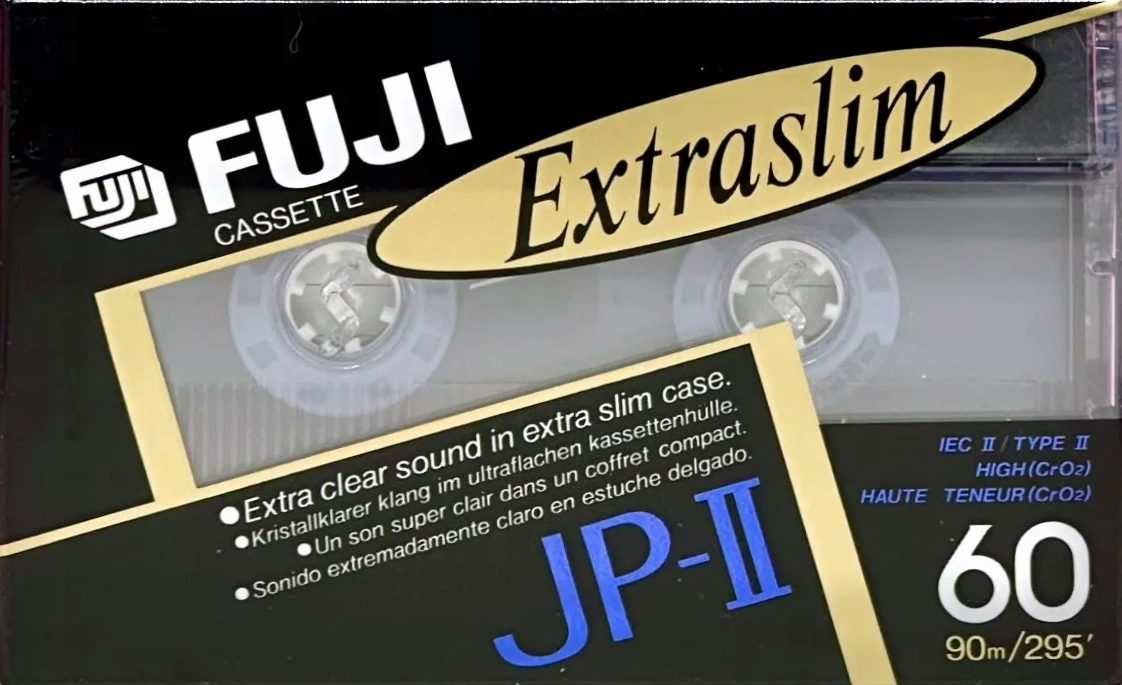 Compact Cassette Fuji JP-II 60 Type II Chrome 1990 Europe