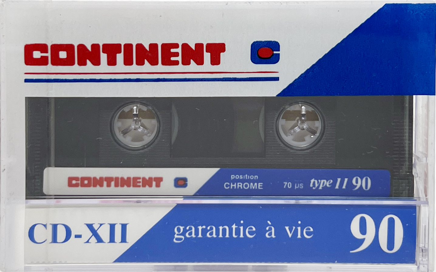 Compact Cassette Continent / Continente CD-X 90 "CD-XII" Type II Chrome 1985 France