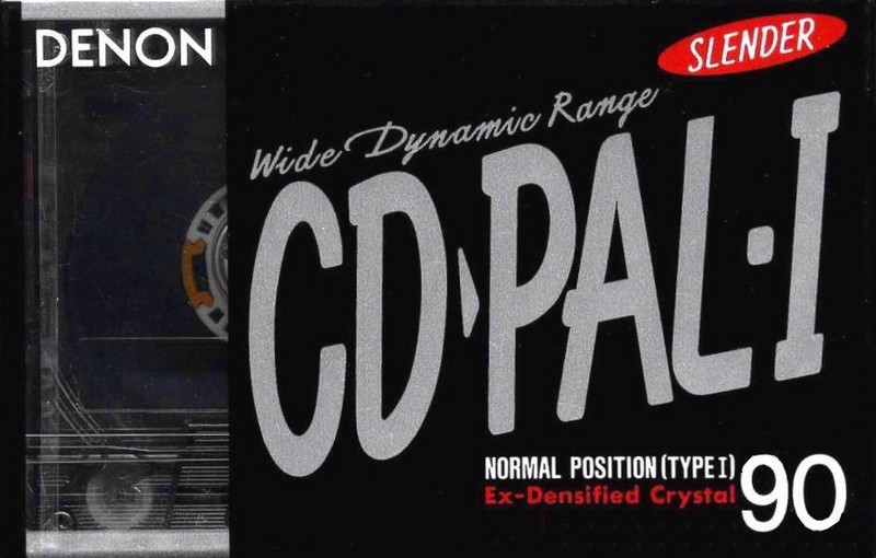 Compact Cassette Denon CD/PAL Slender 90 Type I Normal 1990 Japan