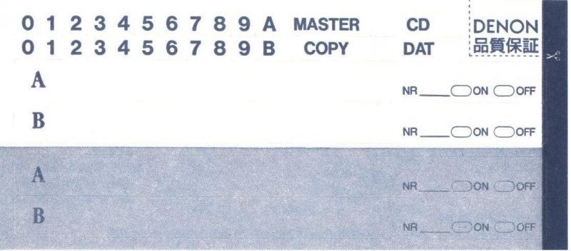 Compact Cassette Denon CD/PAL Slender 90 Type I Normal 1990 Japan