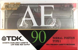 Compact Cassette TDK AE 90 "AE-90R" Type I Normal 1994 Japan