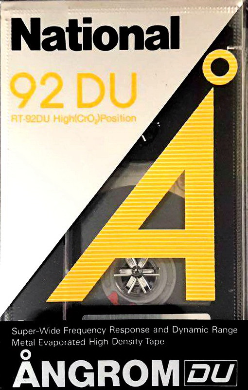 Compact Cassette National Angrom DU 92 "RT-92DU" Type II Chrome 1984 Japan