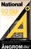 Compact Cassette National Angrom DU 92 "RT-92DU" Type II Chrome 1984 Japan