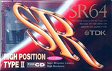 Compact Cassette TDK SR 64 "SR-64R" Type II Chrome 1992 Japan