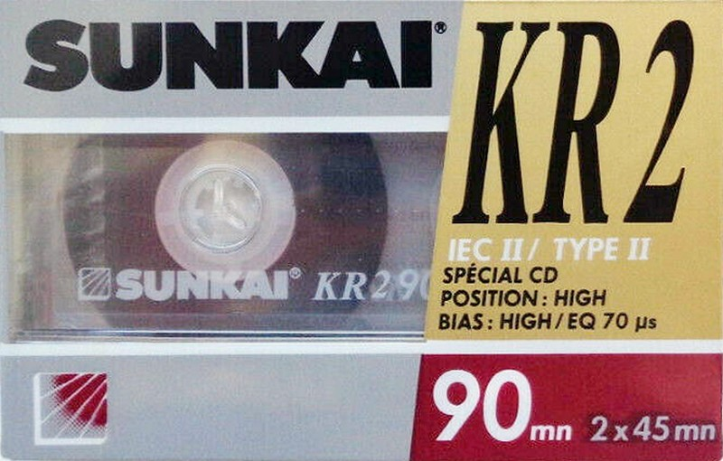 Compact Cassette Sunkai KR2 60 Type II Chrome 1988 Europe