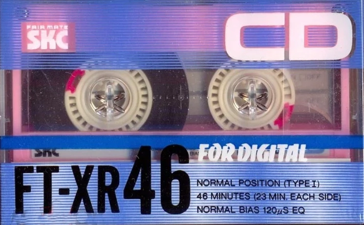 Compact Cassette SKC FT-XR 46 Type I Normal 1988 Japan