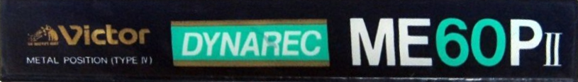 Compact Cassette Victor Metal / Me 60 "Dynarec ME60PII" Type IV Metal 1983 Japan
