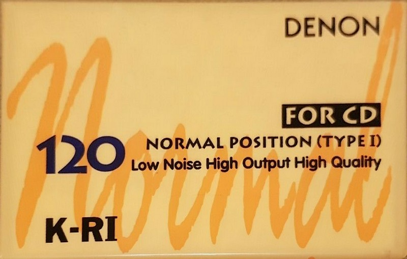 Compact Cassette Denon K-RI 120 Type I Normal 1993 Japan