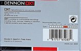 Compact Cassette Dennon DX1 60 "Dx1-60GE" Type I Normal North America
