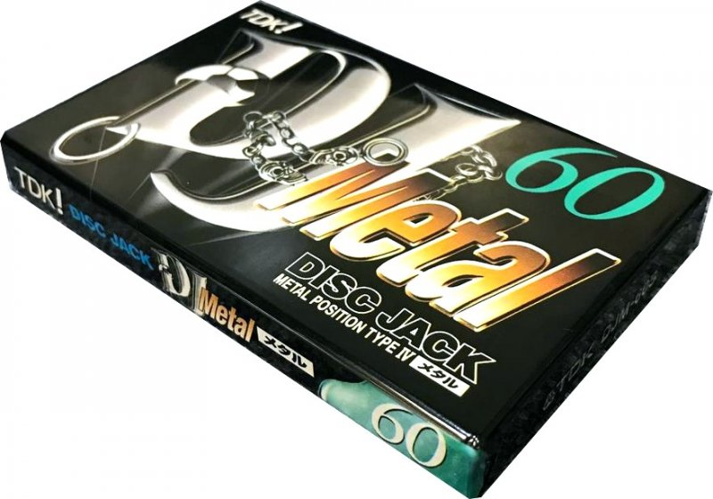 Compact Cassette TDK DJ Metal Disc Jack 60 "DJM-60S" Type IV Metal 1997 Japan