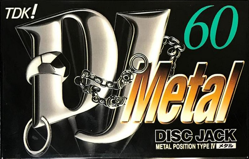 Compact Cassette TDK DJ Metal Disc Jack 60 "DJM-60S" Type IV Metal 1997 Japan