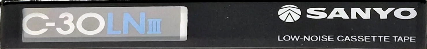 Compact Cassette Sanyo LNIII 30 Type I Normal 1983 Japan