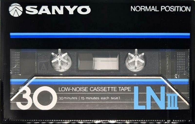 Compact Cassette Sanyo LNIII 30 Type I Normal 1983 Japan