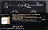 Compact Cassette Sony CD-IT PRO 100 "C-100CDP2A" Type II Chrome 1995 North America