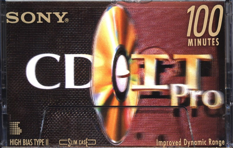 Compact Cassette Sony CD-IT PRO 100 "C-100CDP2A" Type II Chrome 1995 North America