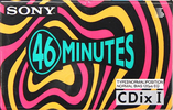 Compact Cassette Sony CDix I 46 "C-46CDX1" Type I Normal 1991 Japan
