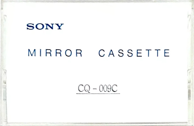 Compact Cassette Sony "CQ-009C MIRROR CASSETTE" Test Cassette Japan