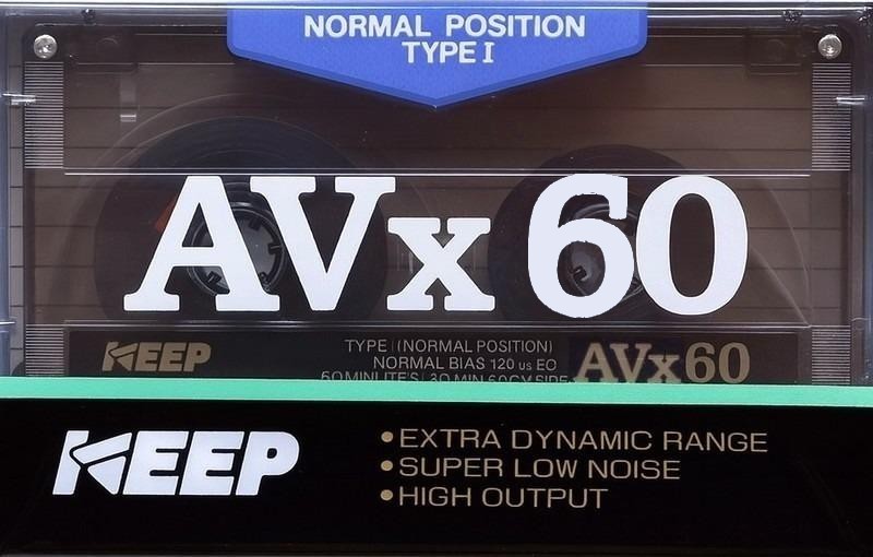 Compact Cassette KEEP AVX 60 Type I Normal 1985 Japan