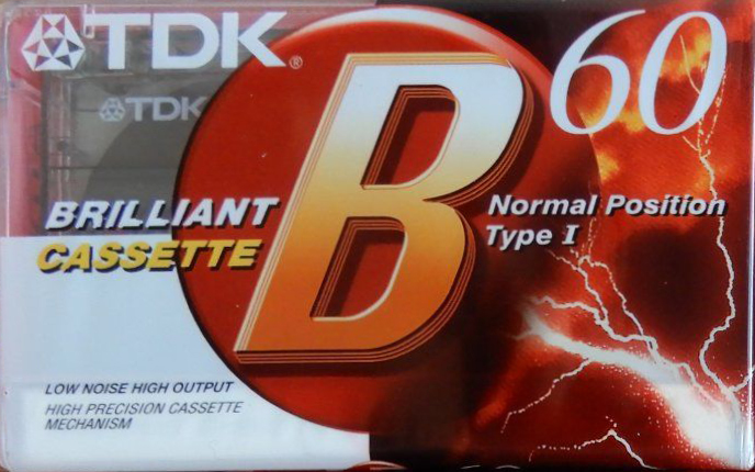 Compact Cassette TDK B 60 Type I Normal 1992 Thailand