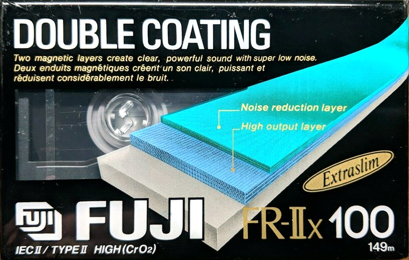 Compact Cassette Fuji FR-IIx 100 Type II Chrome 1992 North America