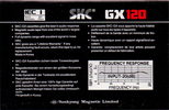 Compact Cassette SKC GX 120 Type I Normal 1984 Europe