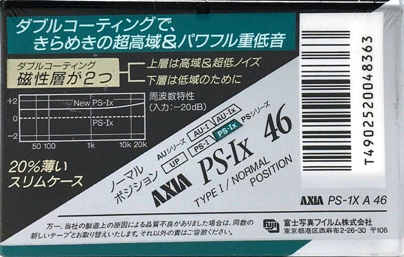 Compact Cassette: FUJI AXIA - PS-Ix 46