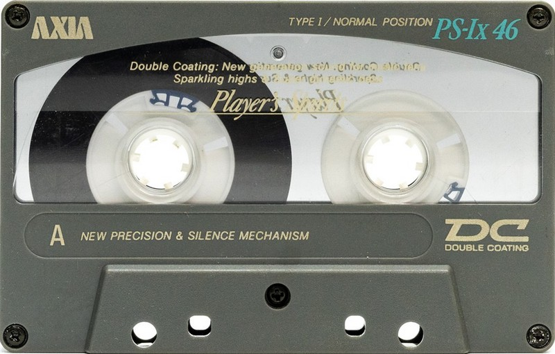 Compact Cassette AXIA PS-Ix 46 "PS-1X A 46" Type I Normal 1991 Japan