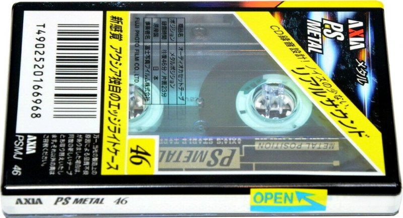 Compact Cassette AXIA PS-Metal 46 "PSMJ 46" Type IV Metal 1997 Japan