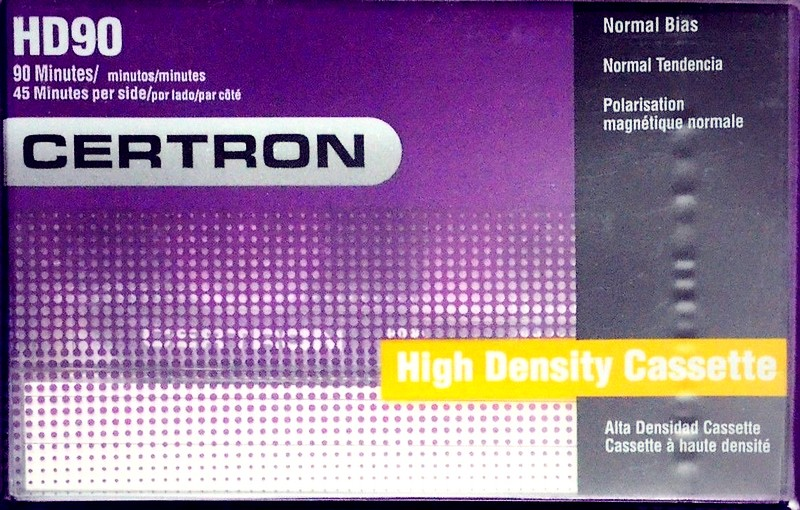 Compact Cassette Certron HD 90 Type I Normal China