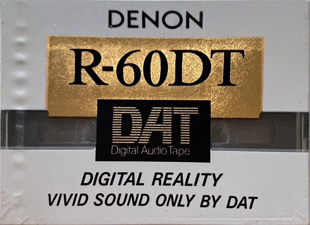 Digital Audio Tape Denon 60 "R-60DT S" Type IV Metal 1991 Japan