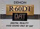 Digital Audio Tape Denon 60 "R-60DT S" Type IV Metal 1991 Japan